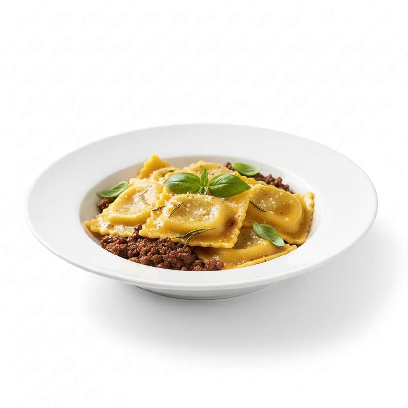 Ravioli plněné hovězím mase