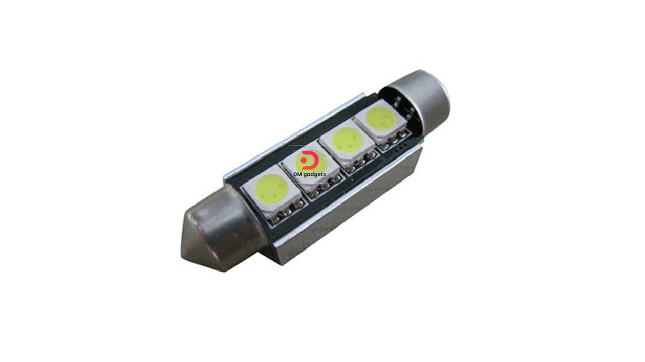 #646S#CARFANS® C5W LED Ceiling Light Bulb 42mm Canbus 6 SMD 1800LM-Cool White 6000K SV8,5 12V