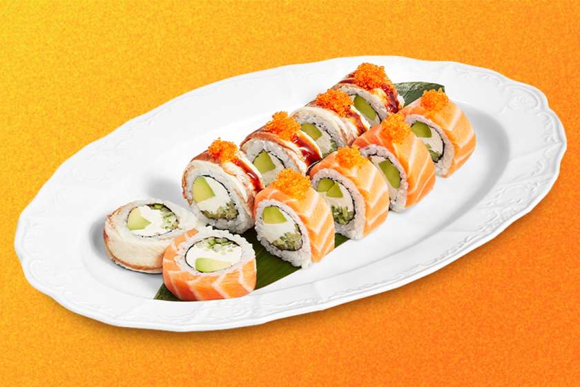 Філадельфія мікс вугор-лосось рол