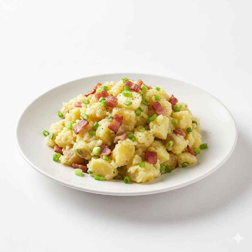 Mashed Potatoes with Bacon and Onion