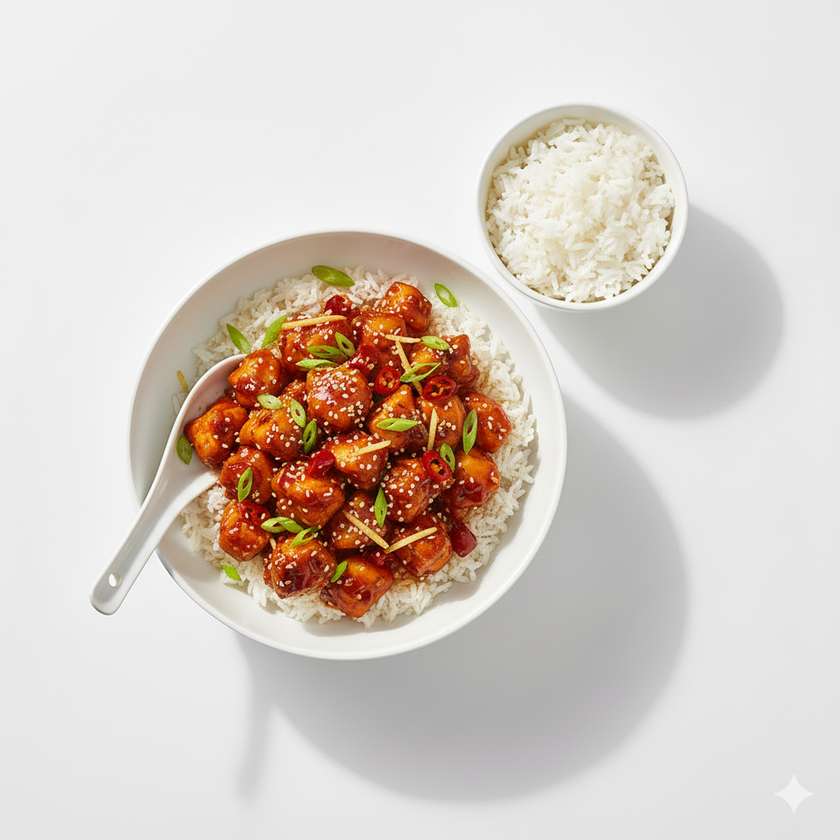 Pálivé kuřecí "Huifeng" s rýží