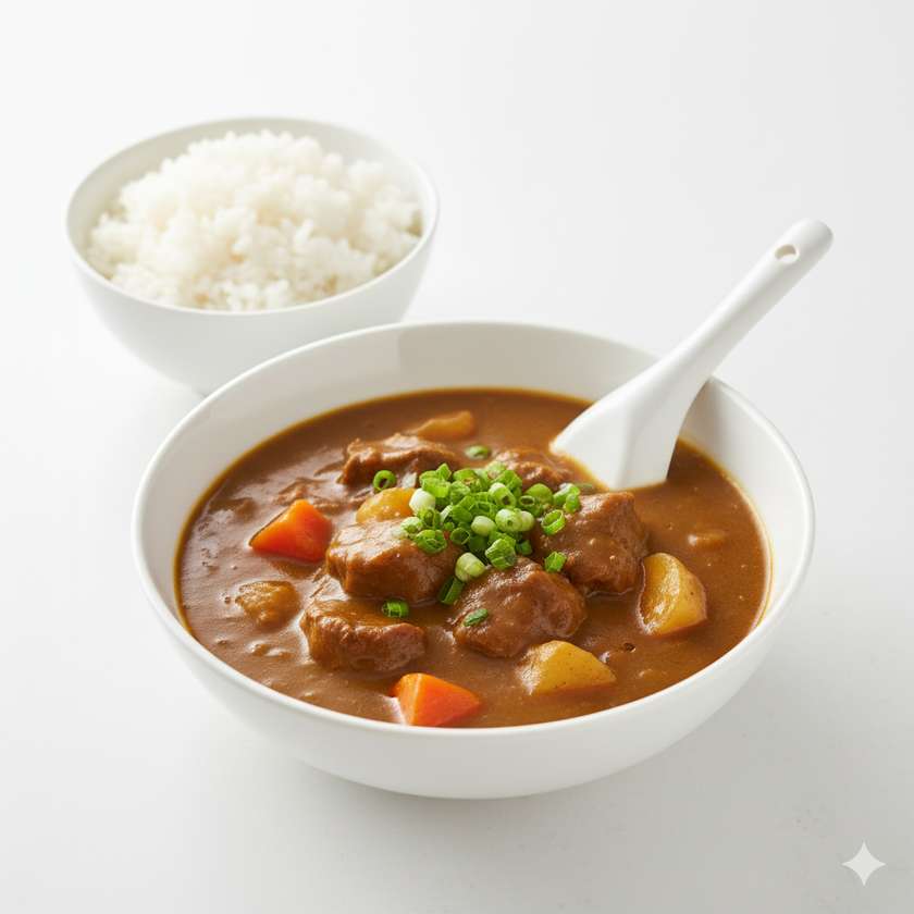 Hovězí na kari s rýží