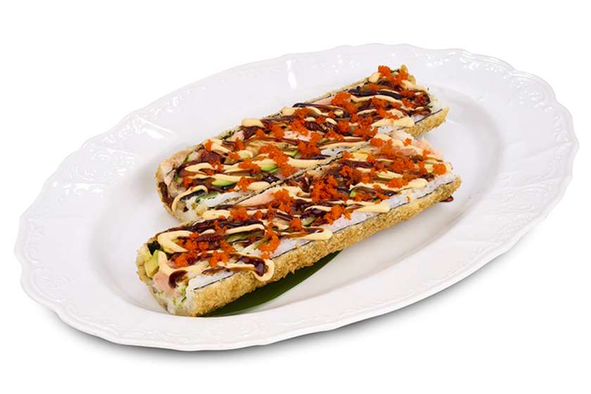 Open roll лосось-креветка