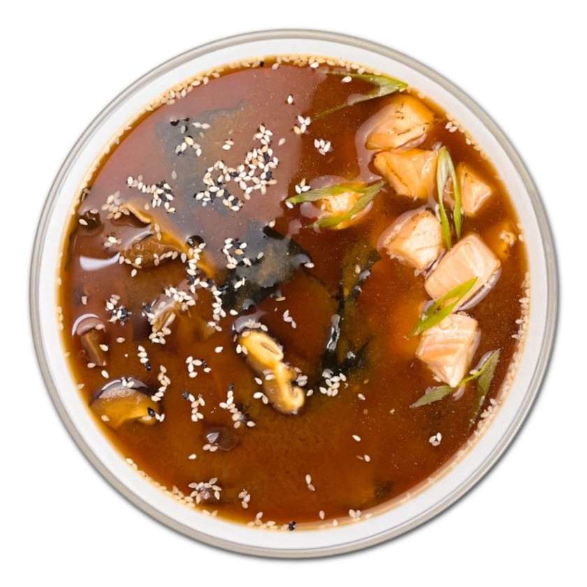 Місо суп з лососем