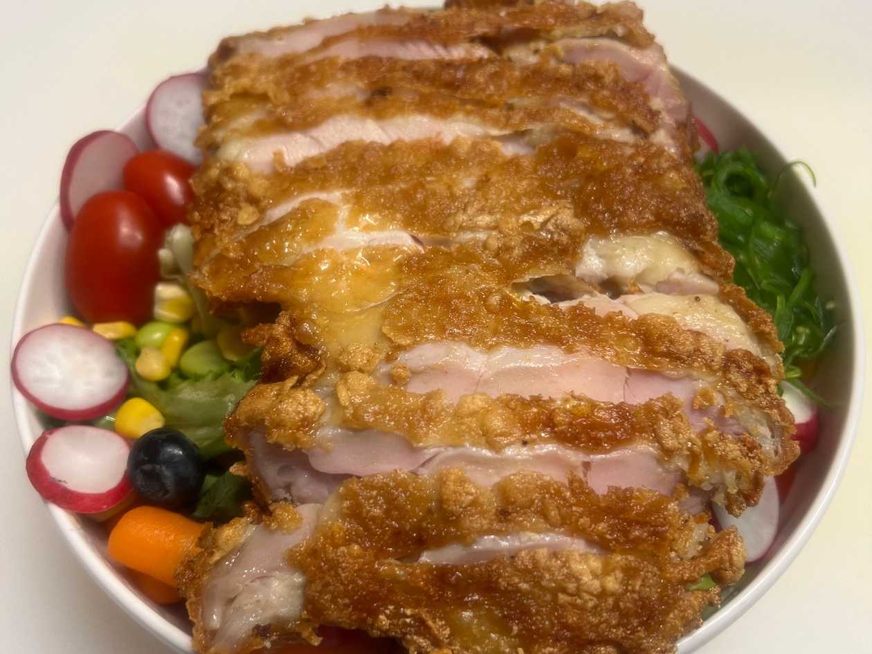 Poke with Crispy Chicken