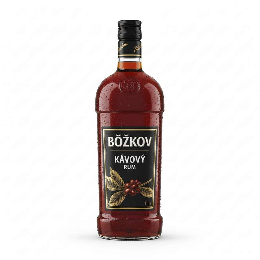 Rum Božkov,kávový