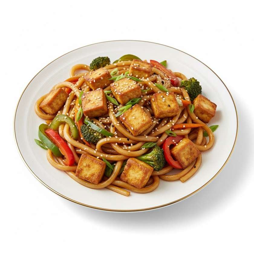 Smažené nudle s tofu