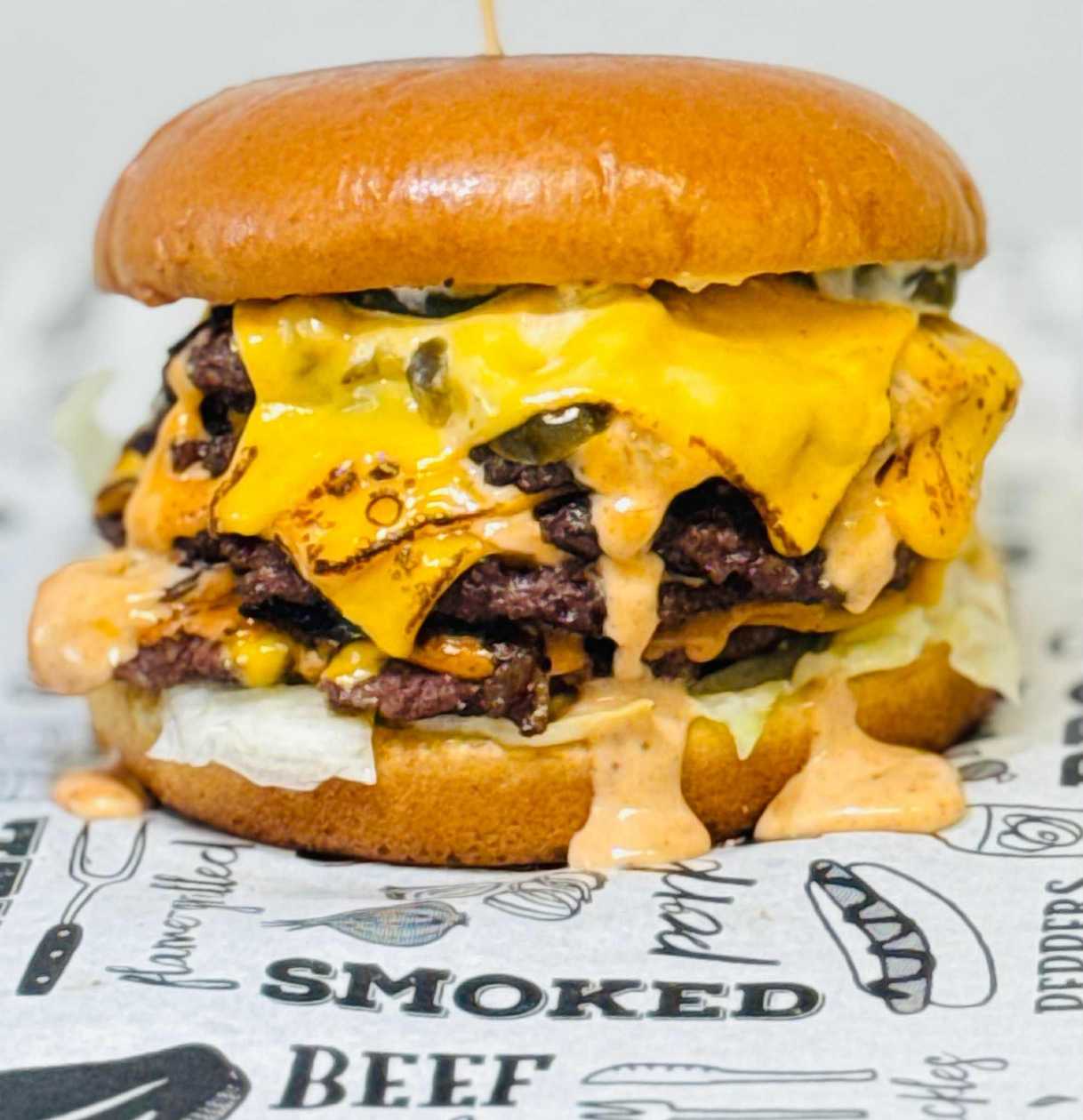 Texas Boss Burger+ клинья+ соус+ cocacola