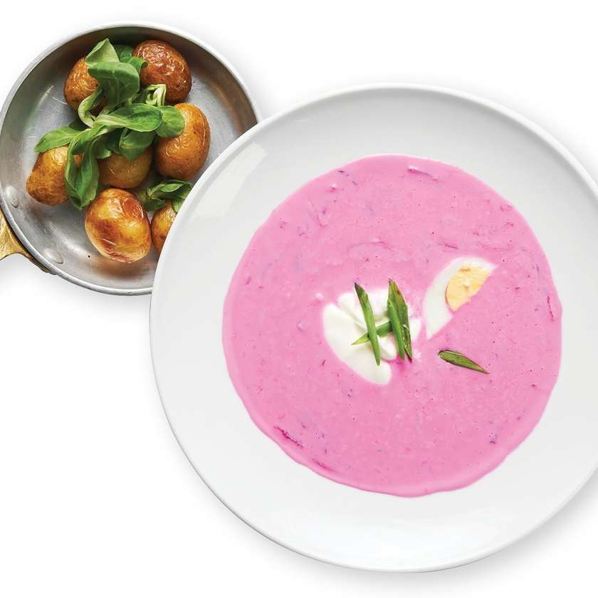 Cold pink soup