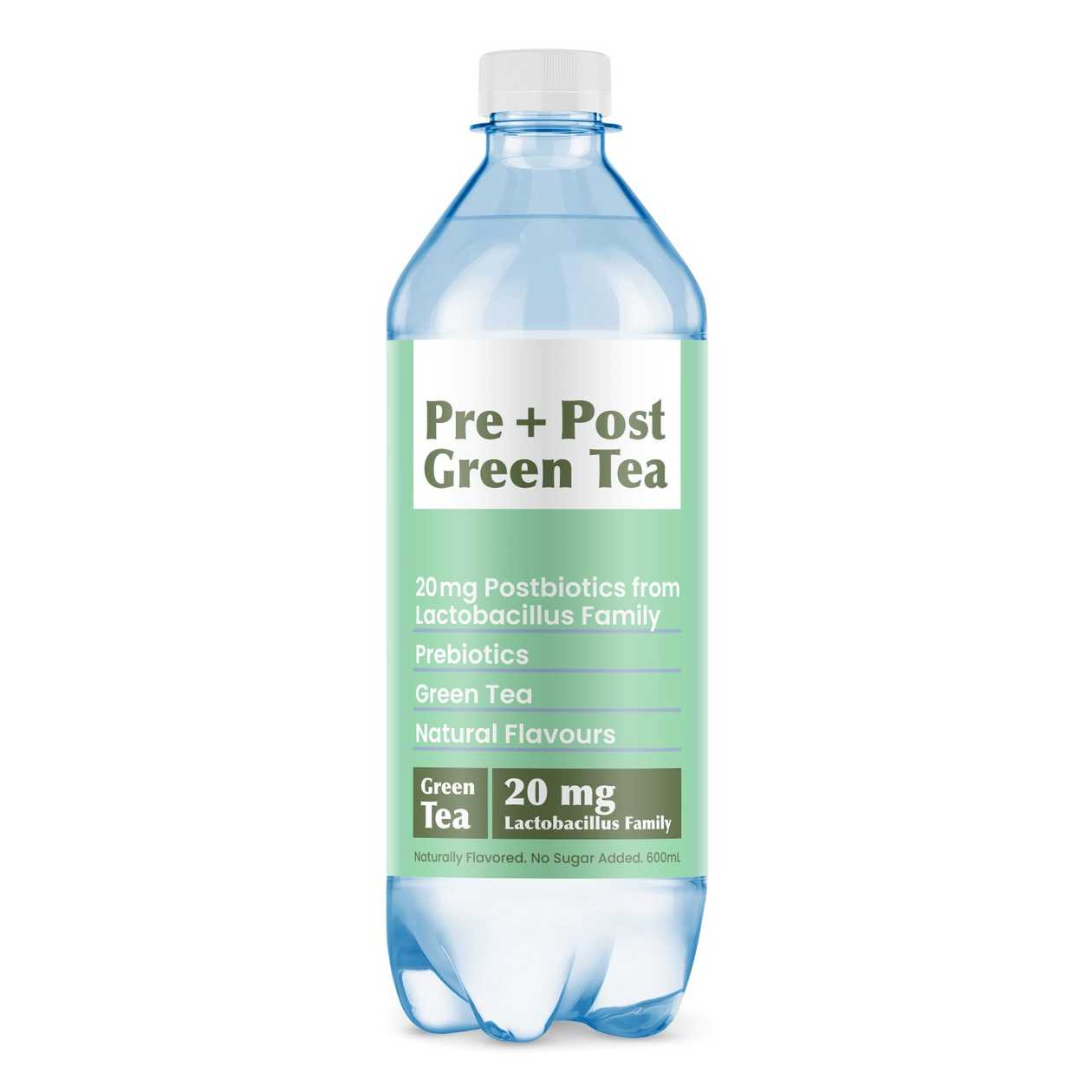 Functional Drink with Green Tea PRE+POST GREEN TEA, 0.6l (expires soon)
