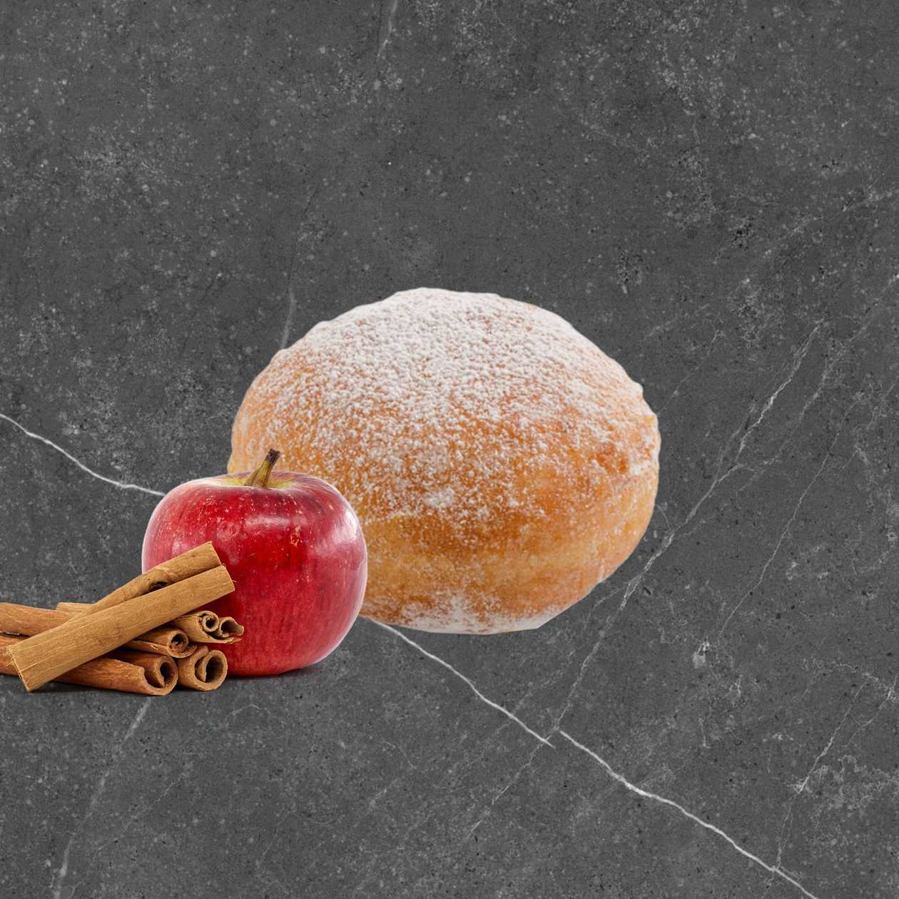 Spurgytė BEIGNET su obuolių ir cinamono įdaru