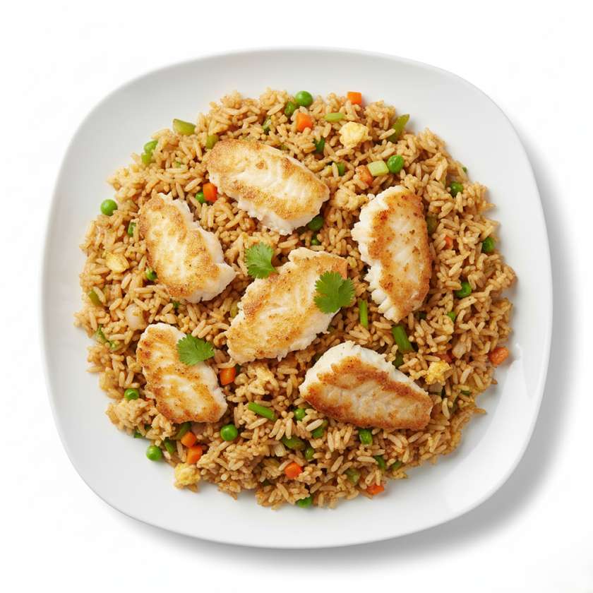 Fried Rice with Fish