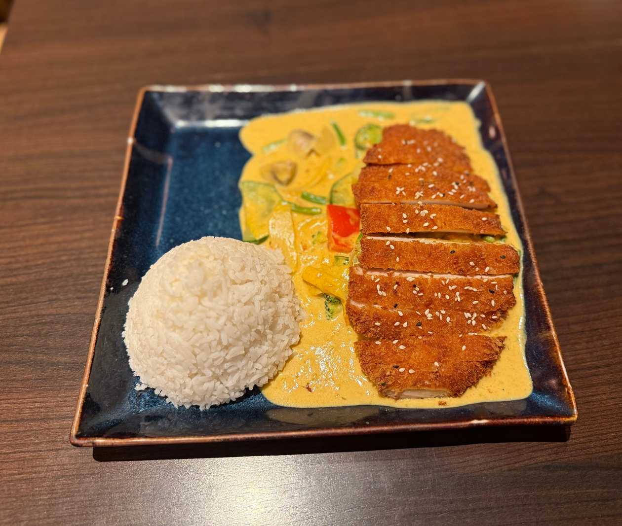 Golden Curry with Crispy Fried Chicken Breast