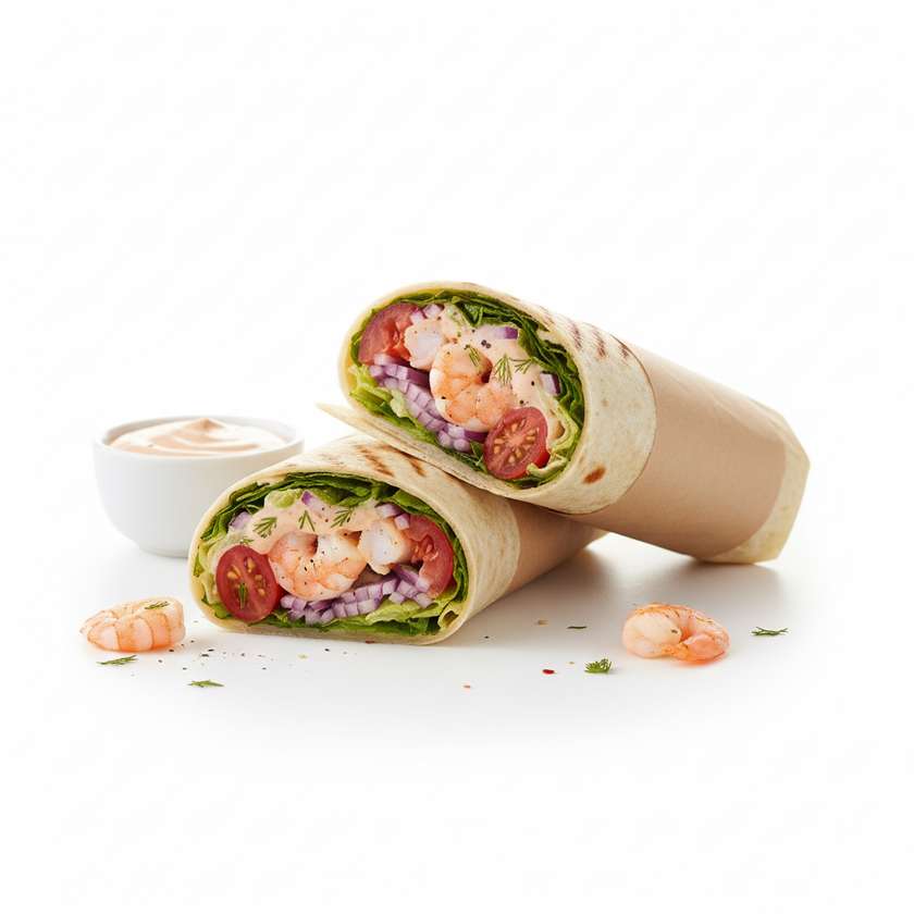 Cold Wrap with Shrimps