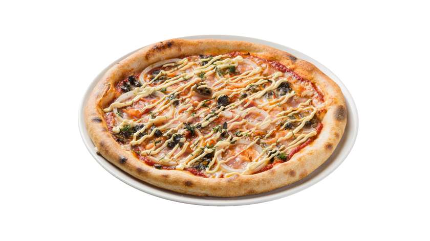 Pica „Su rūkyta šonine ir grybais“ 30 cm