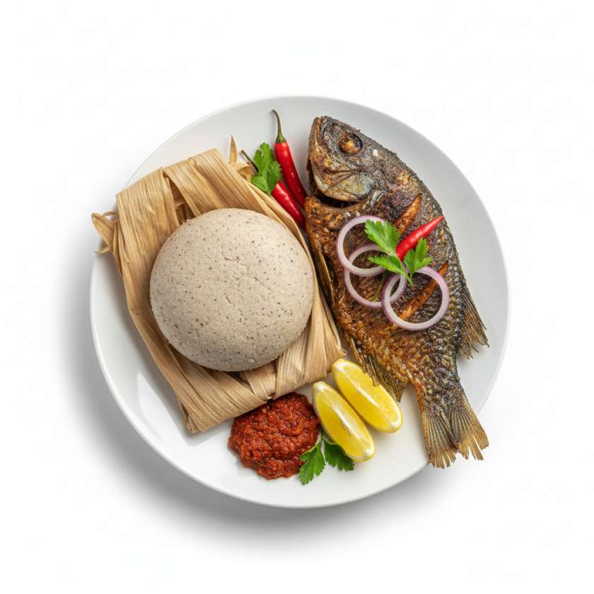 Kenkey with Fish