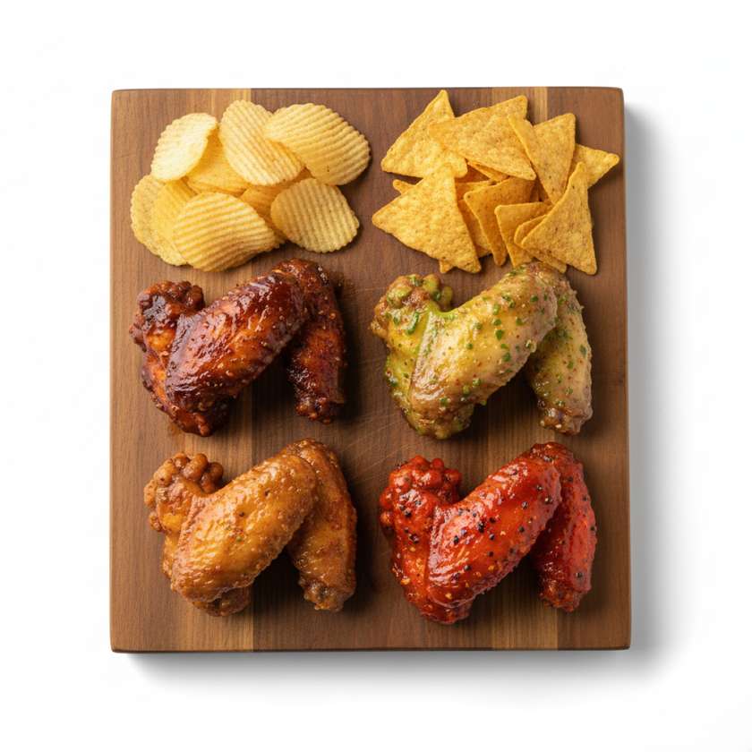 Chicken Wings and Chips