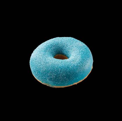 Doughnut with Sour Bubble Gum and Forest Berry Filling