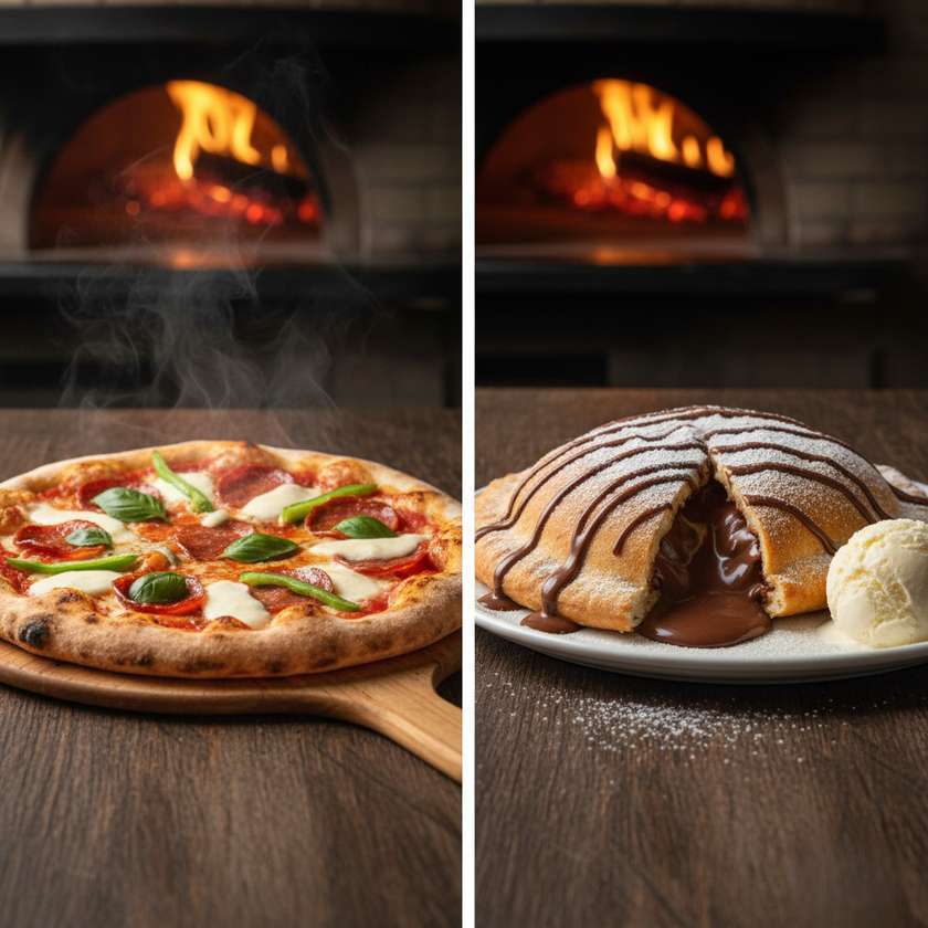 Orice pizza + calzone Nutella