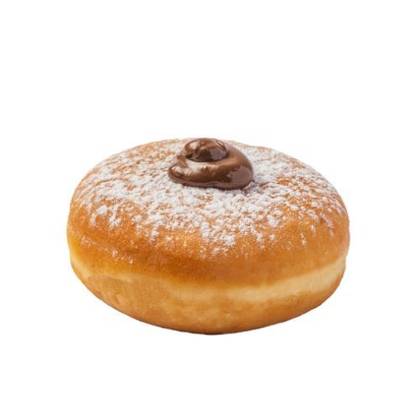 Donut with hazelnut and cocoa cream