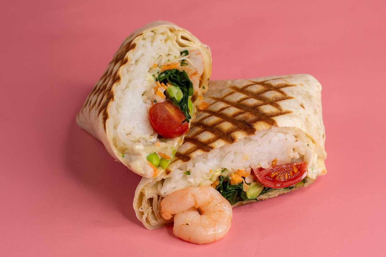 Caesari kreveti wrap