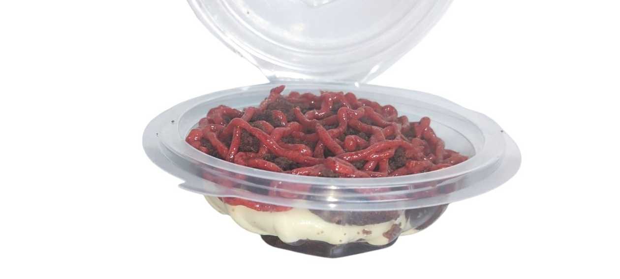 Brownie Bites com Creme Nido e Morango