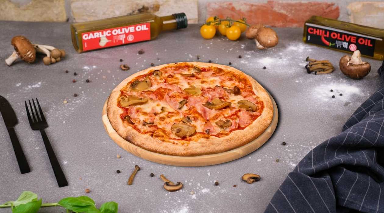 Pizza Prosciutto a funghi 22cm