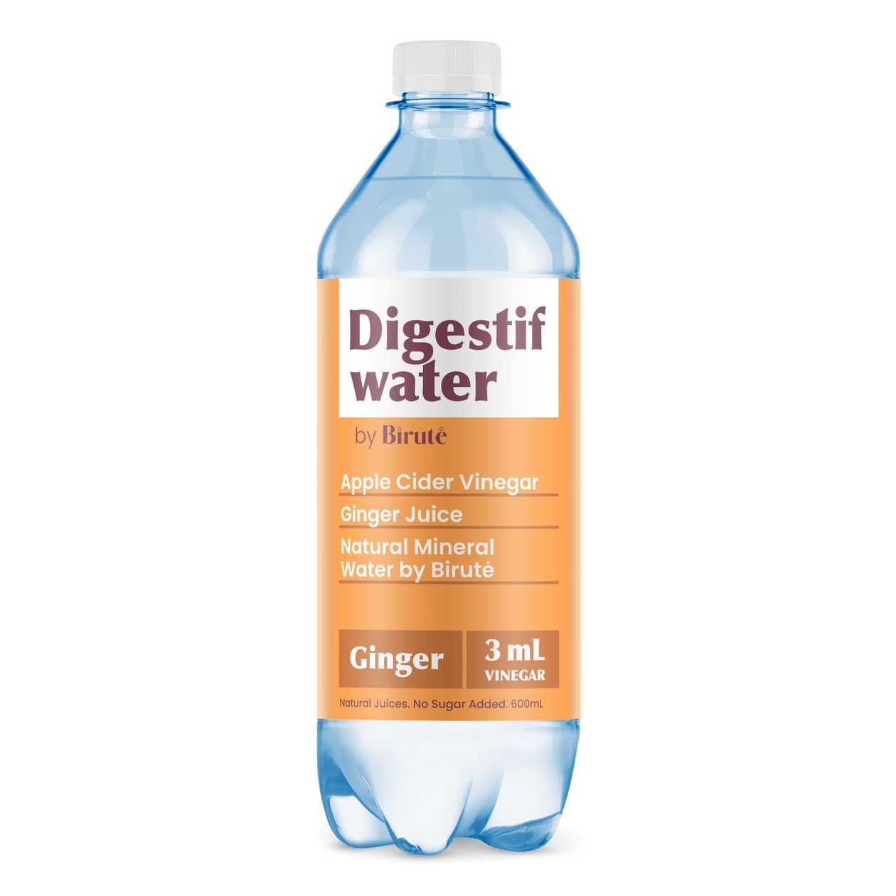 Functional Drink with Ginger DIGESTIF WATER BY BIRUTĖ, 0.6l (expires soon)