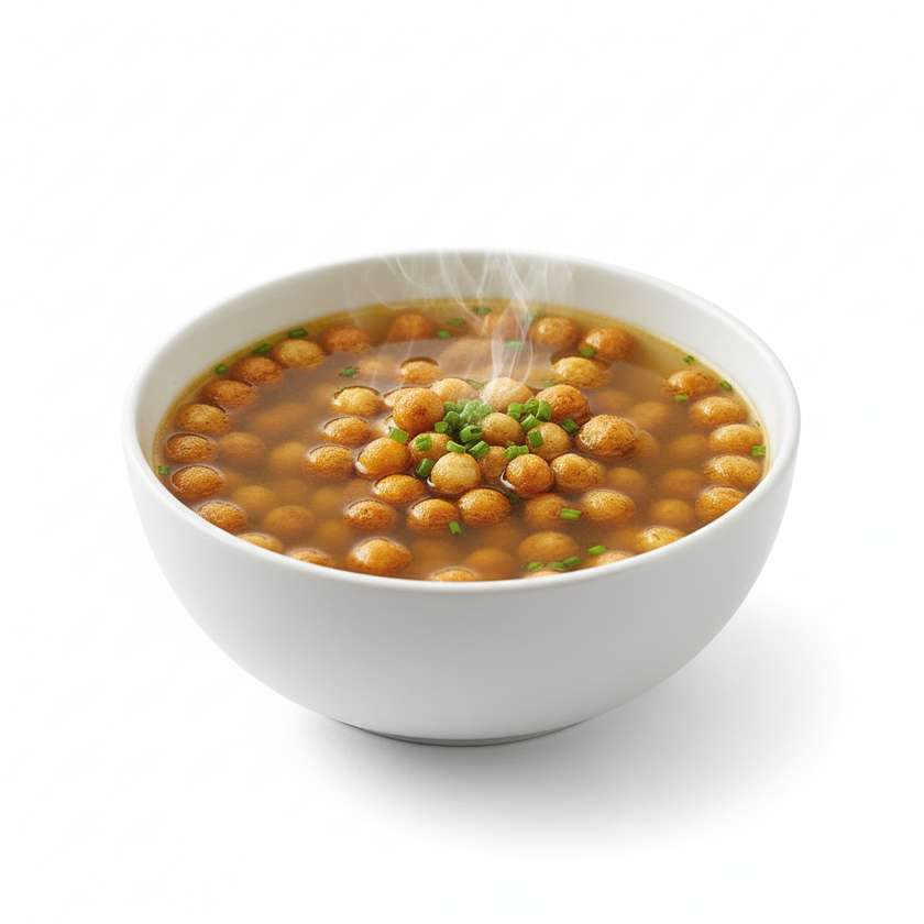 Hovězí vývar s játrovou zavářkou