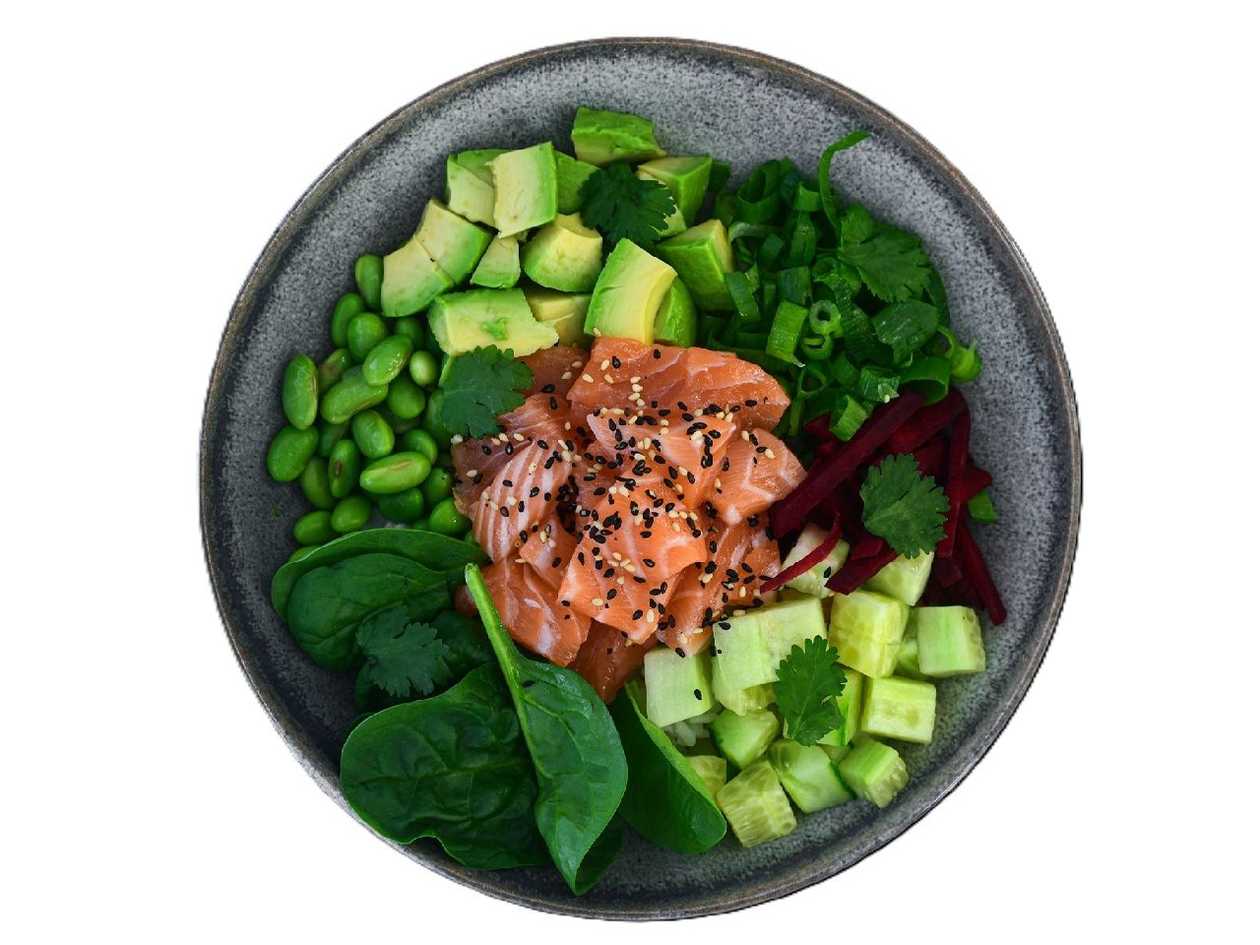 Salmon Miso Poke Bowl