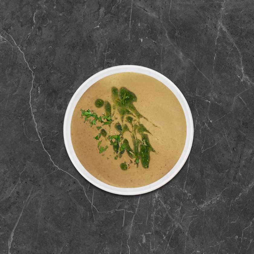 Kreminė miško grybų sriuba su Pesto