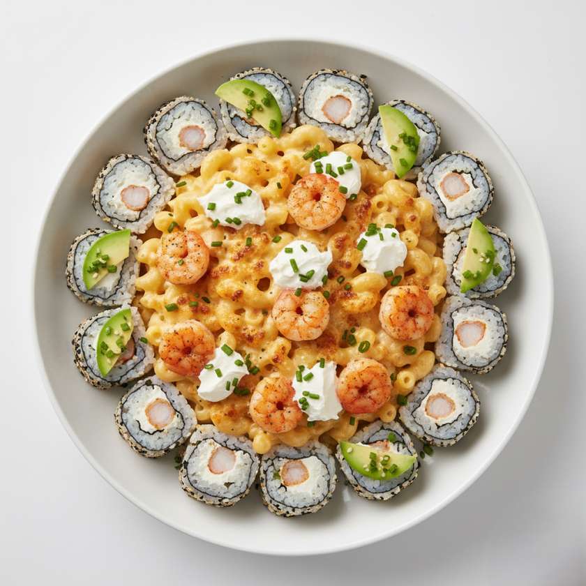 Philadelphia maki with shrimp