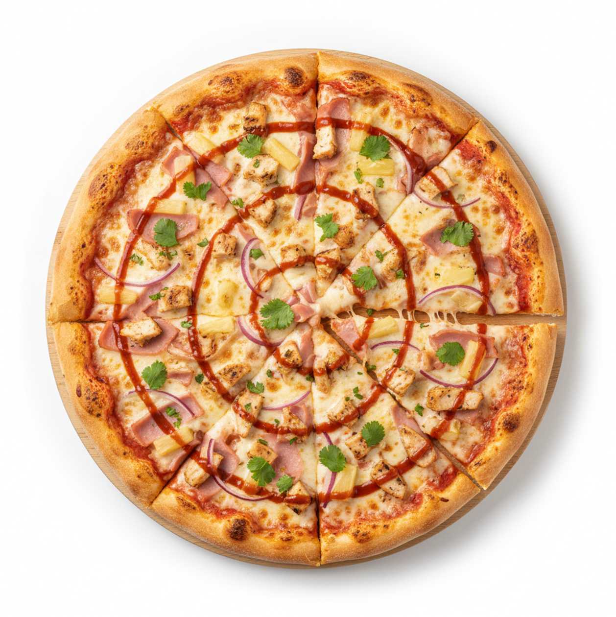 Family Hawaii Chicken Pizza