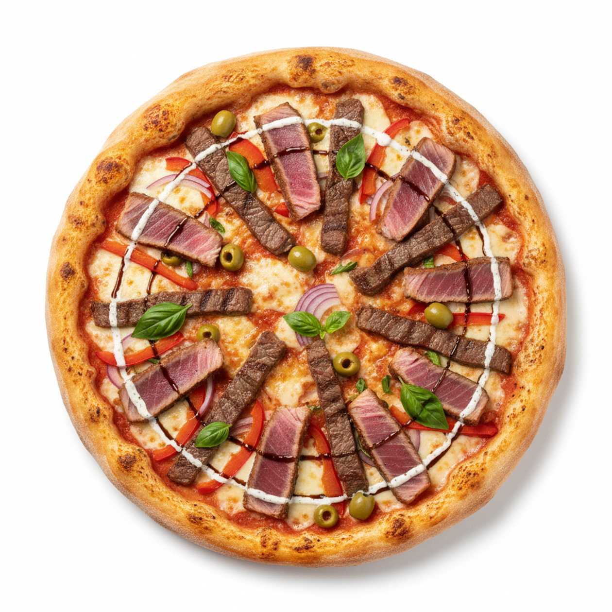Family Tuna & Beef Steak Pizza