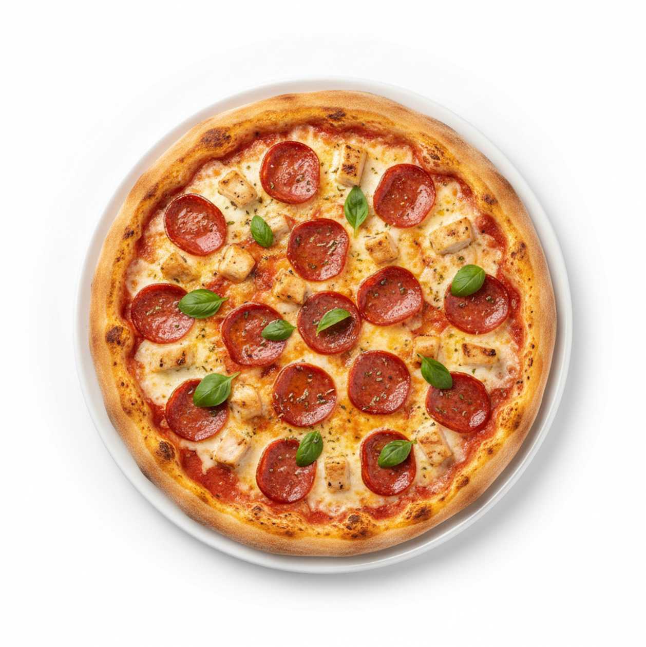 Medium Pepperoni & Chicken Pizza