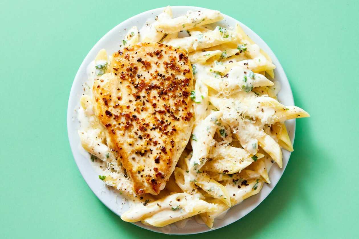 Penne with Chicken and Mushrooms
