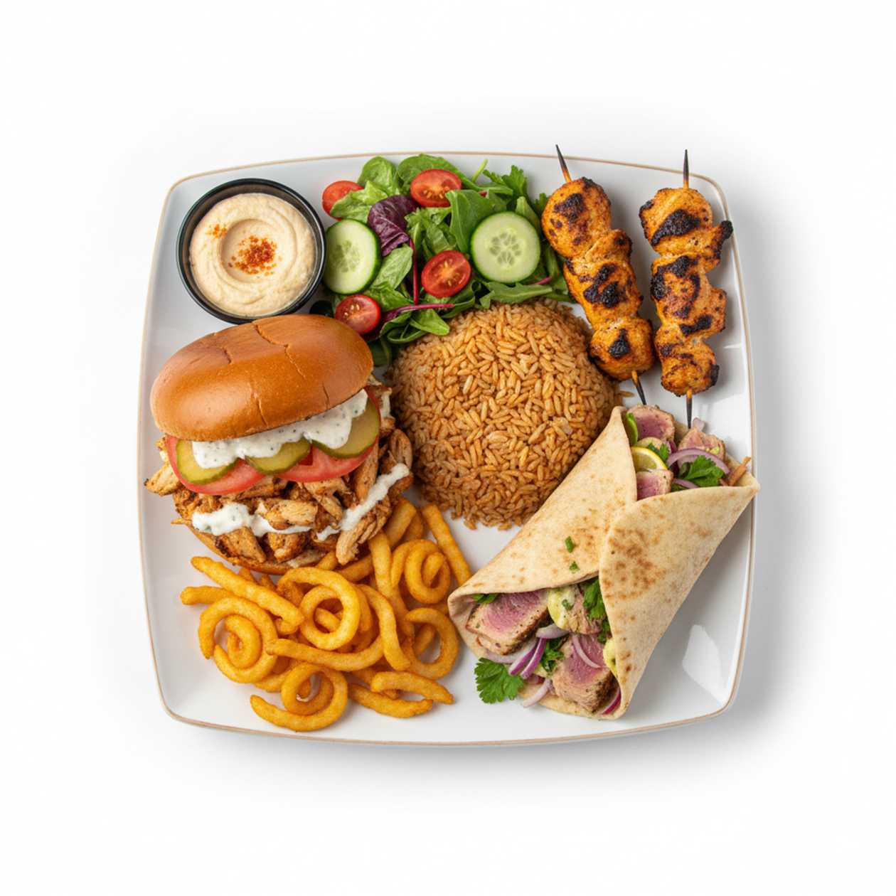Chicken & Tuna Shawarma