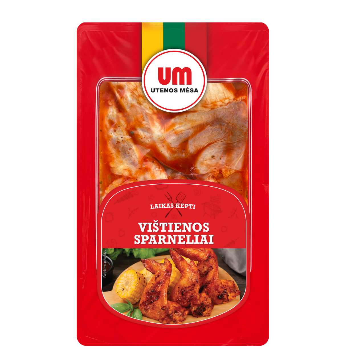Marinated Chicken Wings UTENOS MĖSA, 1kg (expires soon)