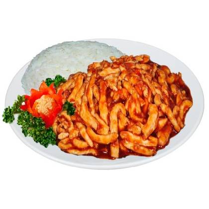 28. Vepřové v Pekingské Omáčce s Rýží