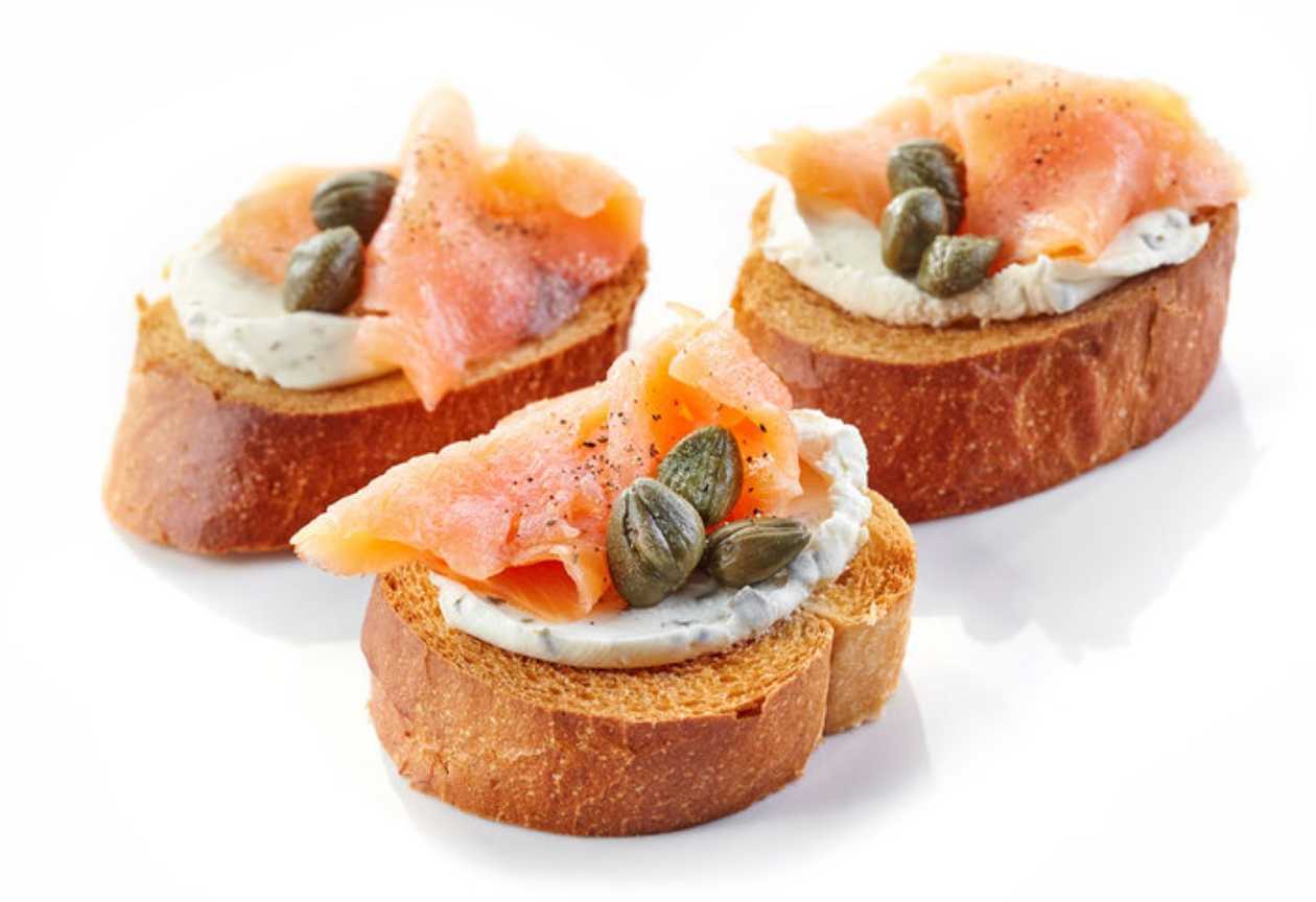 Smoked Salmon Bruschetta