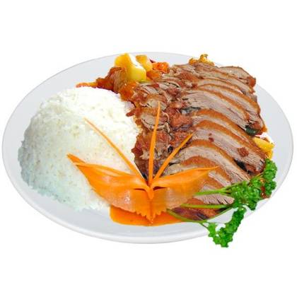 37. Kachna ve Sladkokyselé Omáčce s Rýží