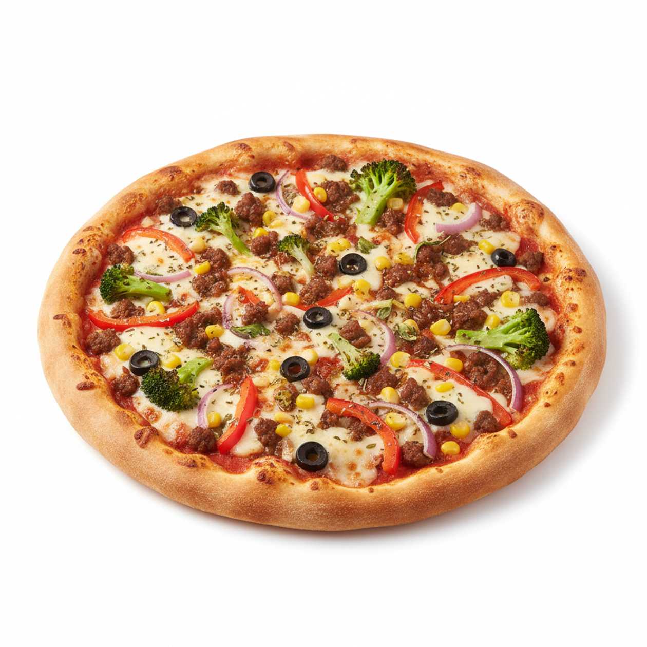 Medium  Beef  veggies Pizza