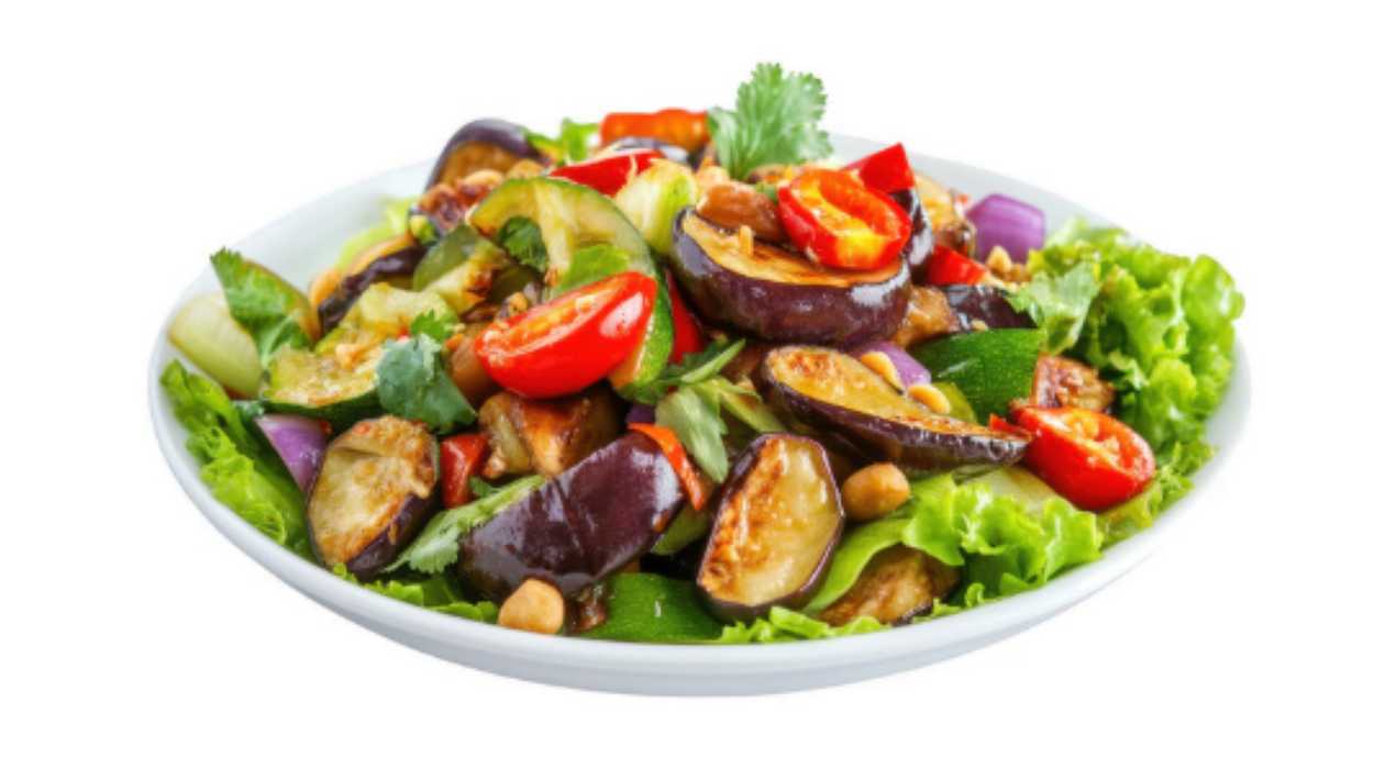 Eggplant Salad with Mayonnaise and Ciabatta
