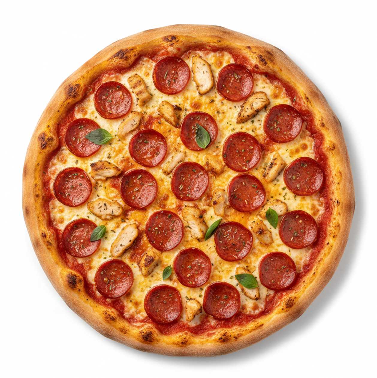 Large Pepperoni & Chicken Pizza