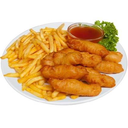 24. Kuřecí Kousky s Hranolkami