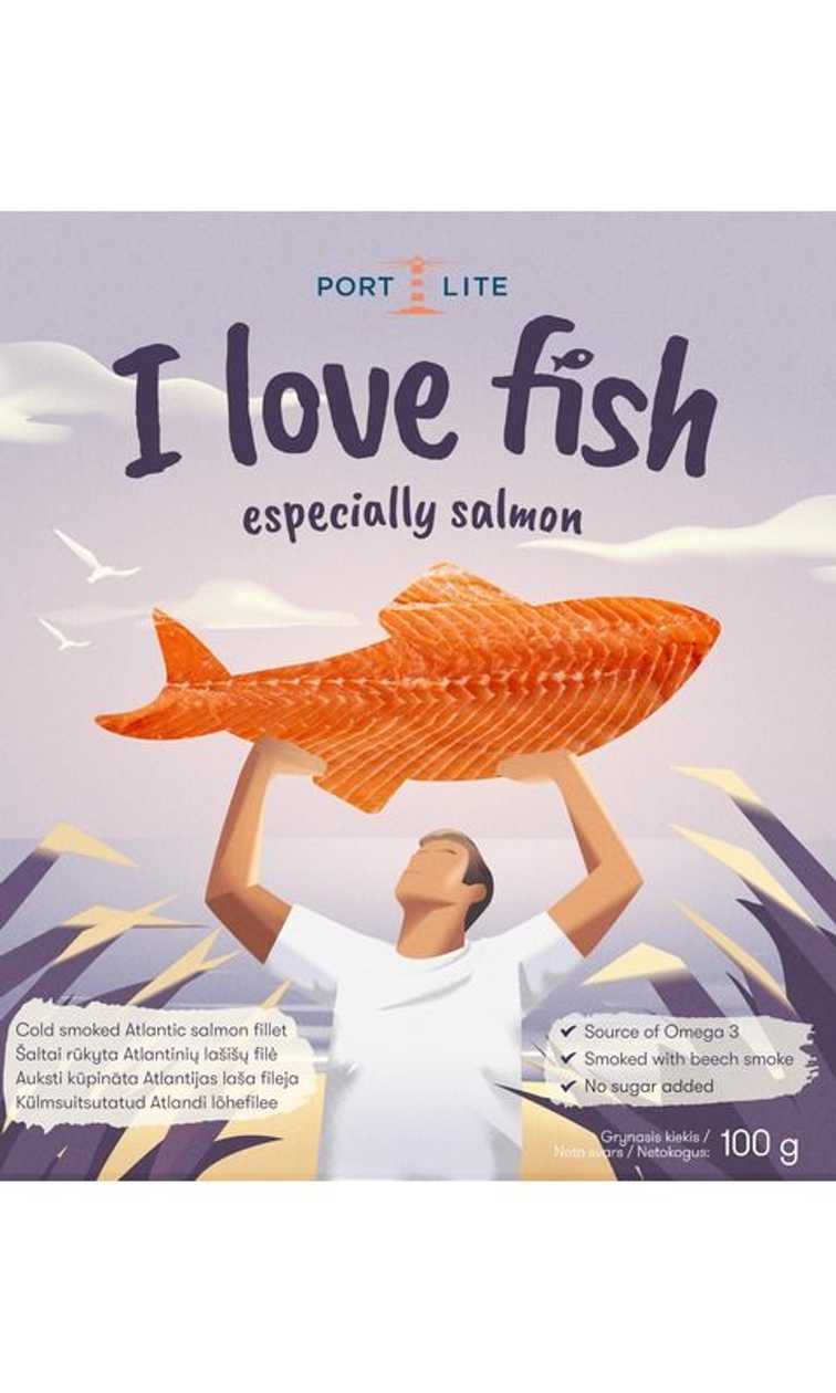 Cold Smoked Salmon Fillet I LOVE FISH, 100g (expires soon)