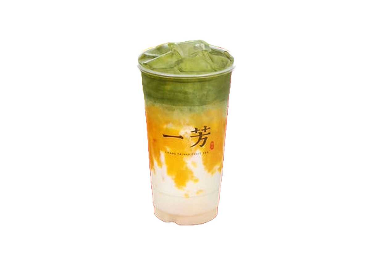 Mango Matcha latte