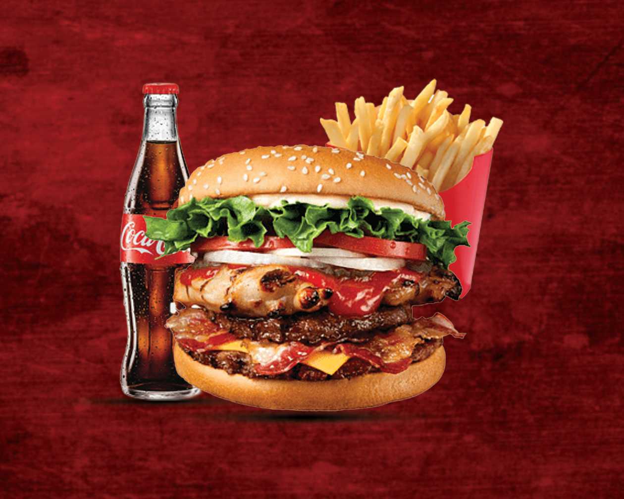 Tower Beef Burger Meal