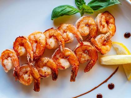 Tiger Prawns with Cocktail Sauce