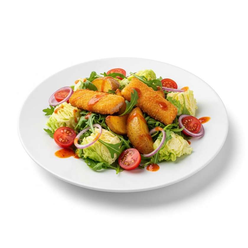 Paneeritud kalasalat